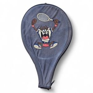 VTG 1993 Warner Bros Looney Tunes Taz Tasmanian Devil 19" Tennis Racket Cover